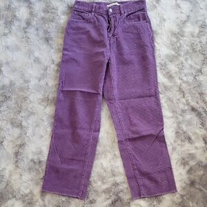 PacSun Purple Straight Leg Women Cordurory